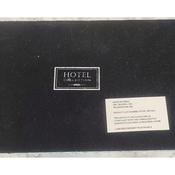 Hotel Collection Jewelry Box Storage Chest Mirrored Diamond Bling Design 12x5x4" - Picture 4 of 4